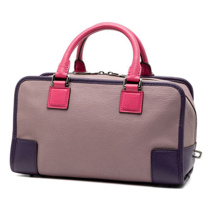 Loewe Anagram Amazona 28 Purple Pink Leather Women's Loewe