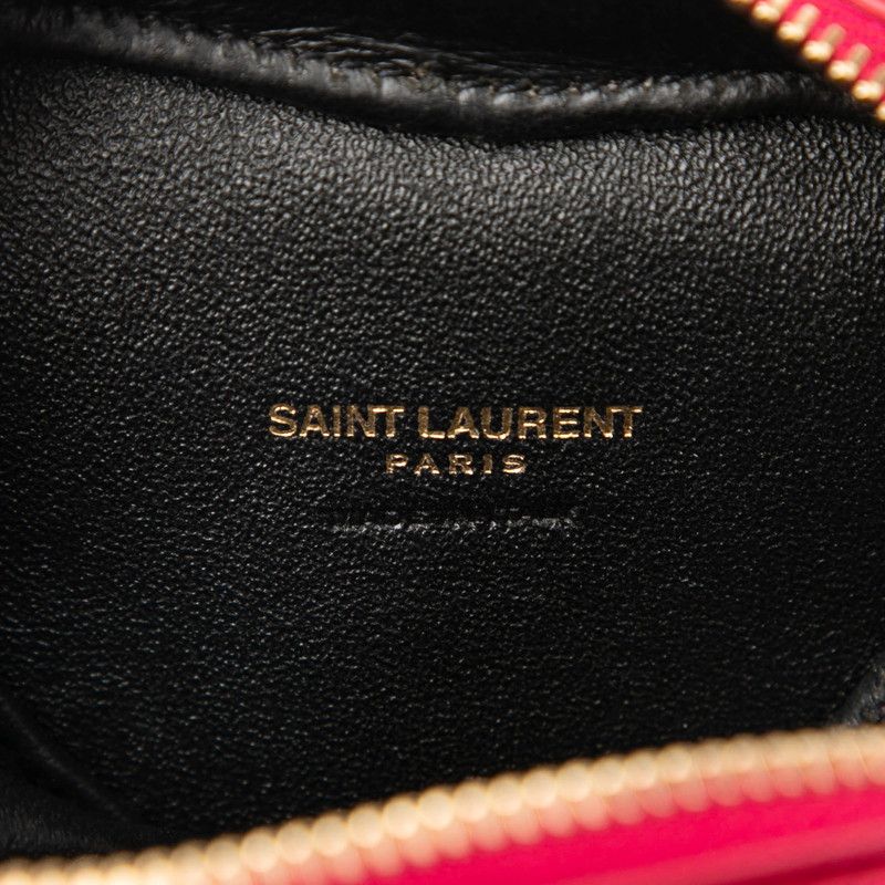 Saint Laurent YSL Logo Heart Pochette Mini Love Crossbody Chain Shoulder Bag