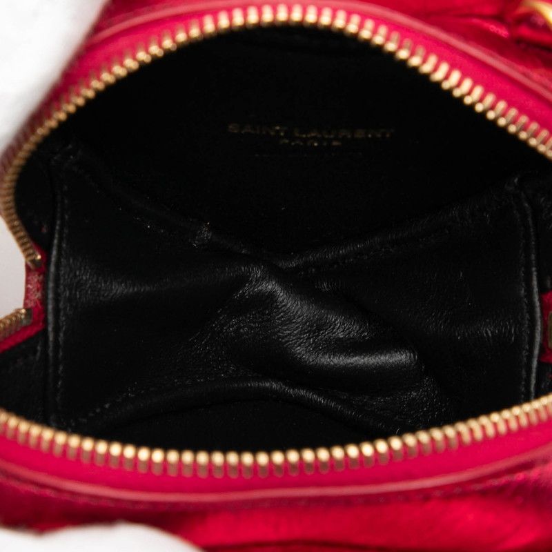 Saint Laurent YSL Logo Heart Pochette Mini Love Crossbody Chain Shoulder Bag