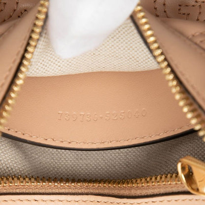 Gucci Ggmatelasse Handbag Shoulder Bag 2way 739736 Beige Leather Women's Gucci