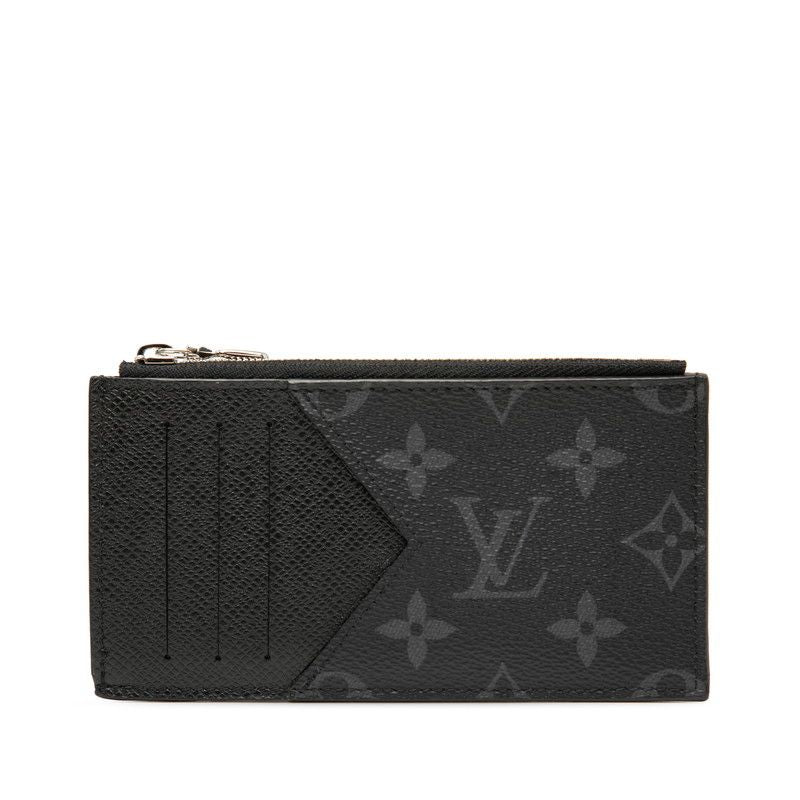 Louis Vuitton Monogram Eclipse Coin Card Holder Card Case Coin Purse M30271
