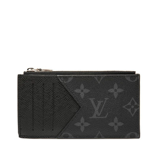 Louis Vuitton Monogram Eclipse Coin Card Holder Card Case Coin Purse M30271