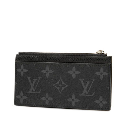 Louis Vuitton Monogram Eclipse Coin Card Holder Card Case Coin Purse M30271