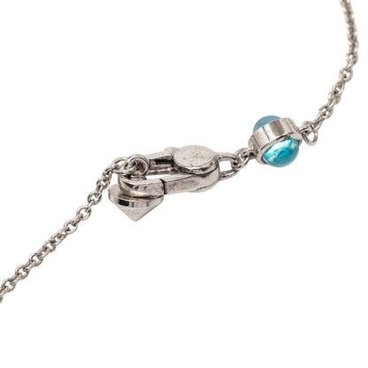 Gucci Trademark Drop Pendant Heart Silver Light Blue Sv925 Silver Blue Topaz