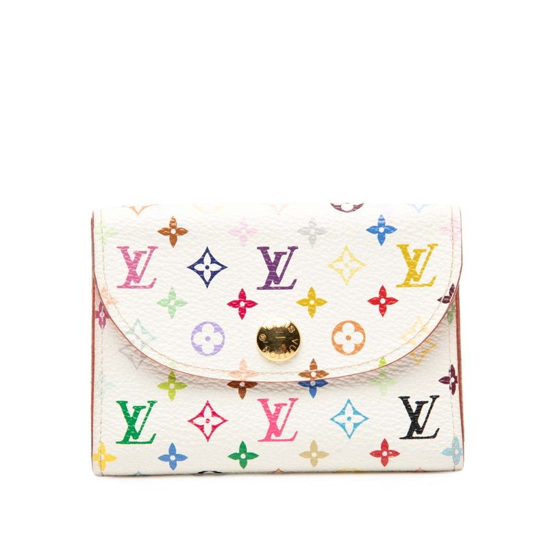 Louis Vuitton Monogram Multicolor Anvelope Carte de Visit Card Case Business