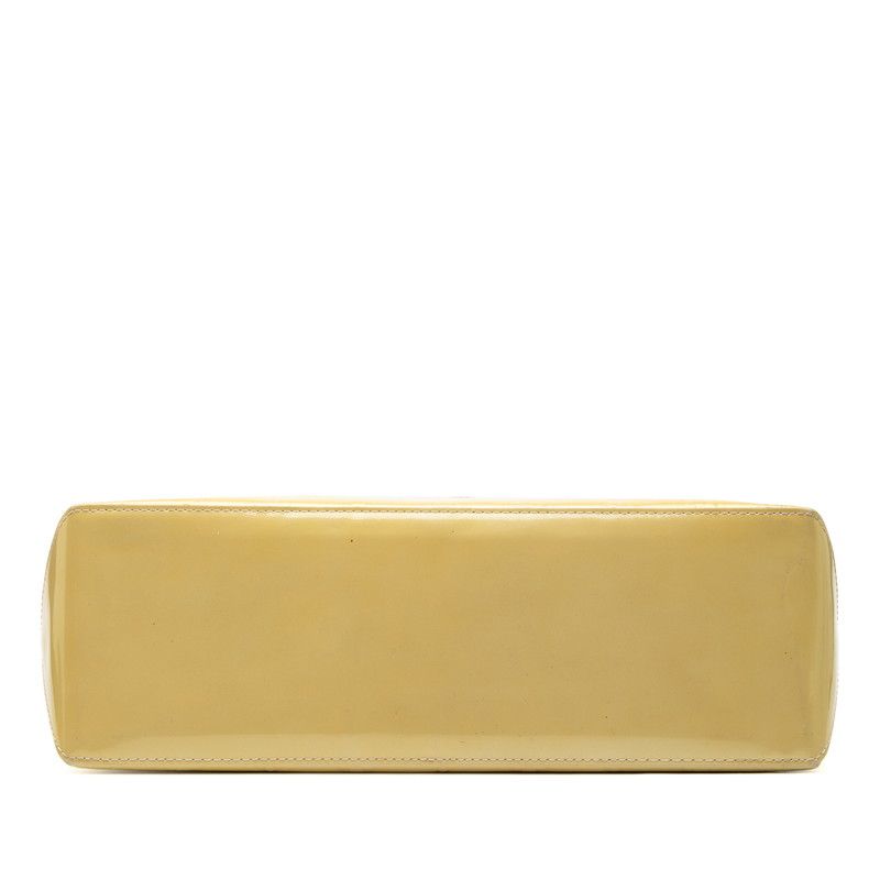 Louis Vuitton Monogram Vernis Wilshire MM Tote Bag Handbag M91441 Ivory Patent