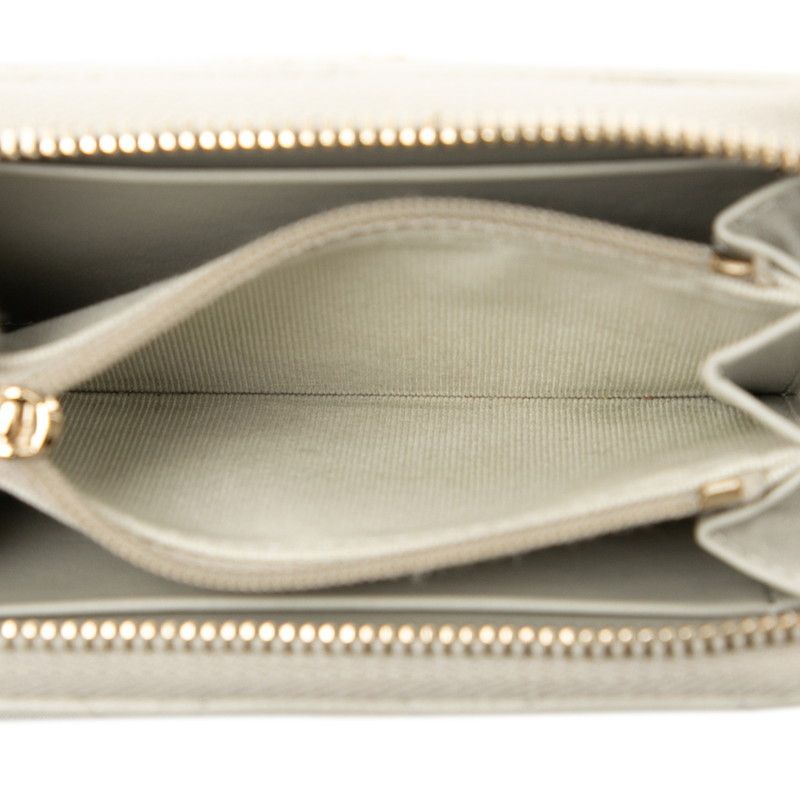 Chanel Matelasse Cocomark Beige Gray Caviar Skin Ladies Chanel