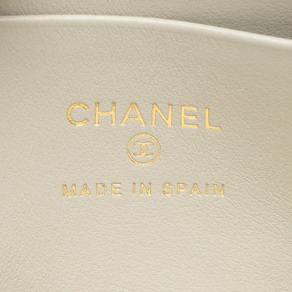 Chanel Matelasse Cocomark Beige Gray Caviar Skin Ladies Chanel