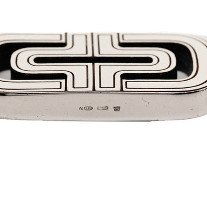 Bvlgari Parentesi White Silver Wood Sv925 Silver Fabric Ladies Bvlgari