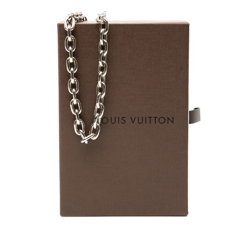Louis Vuitton Chain Strap Wallet Chain Silver Metal Ladies Louis Vuitton
