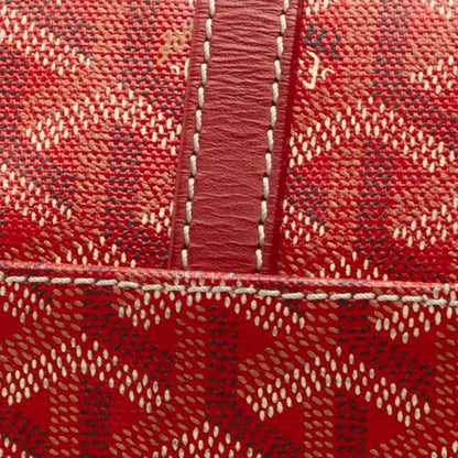 Goyard Belvedere PM Crossbody Shoulder Bag Red PVC Leather Women's Goyard