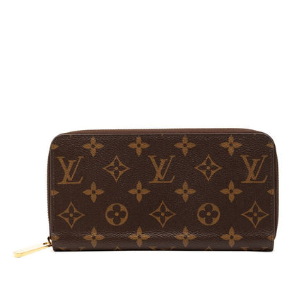 Louis Vuitton Monogram Zippy Wallet Round Zipper Long Wallet M60017 Brown PVC