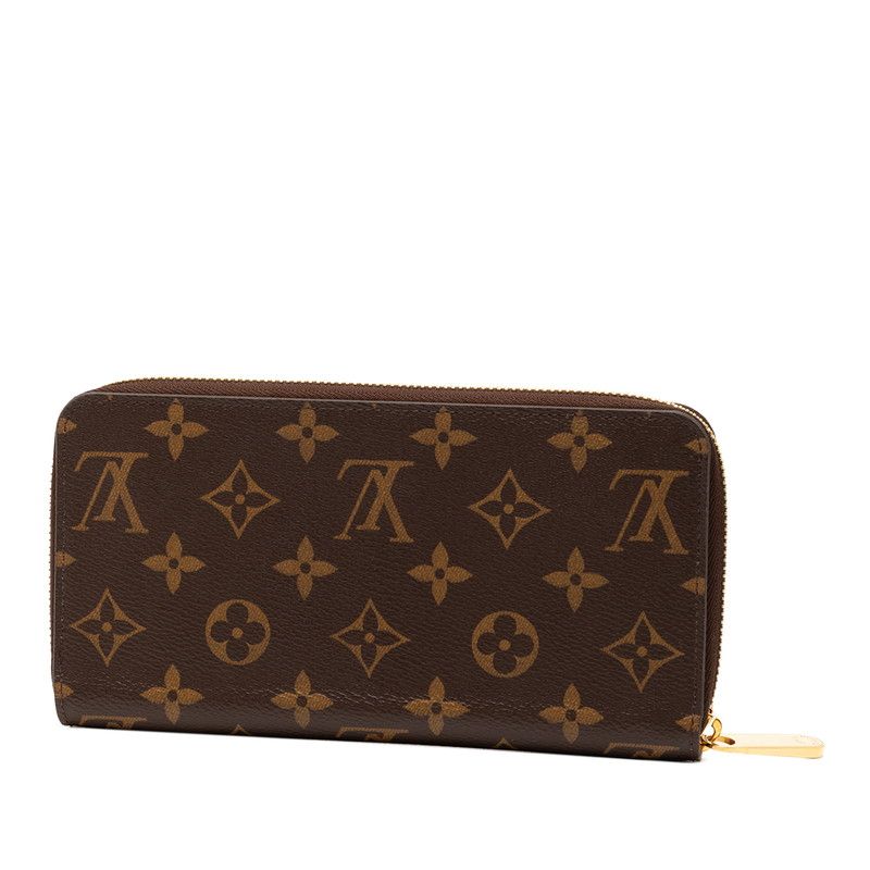 Louis Vuitton Monogram Zippy Wallet Round Zipper Long Wallet M60017 Brown PVC