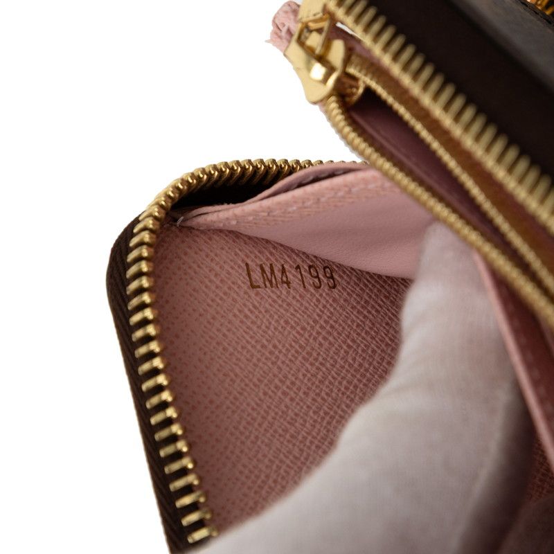 Louis Vuitton Monogram Zippy Wallet Round Zipper Long Wallet M60017 Brown PVC