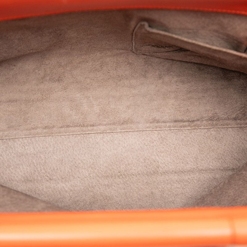 Bottega Veneta Intrecciato Orange Leather Women's Bottega Veneta