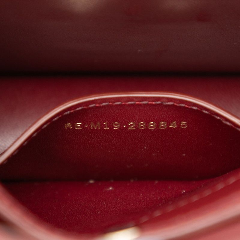 Bvlgari Serpenti Diamond Blast Chain Shoulder Bag Red Leather Women's Bvlgari