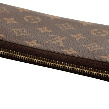 Louis Vuitton Monogram Zippy Wallet Round Zipper Long Wallet M60017 Brown PVC