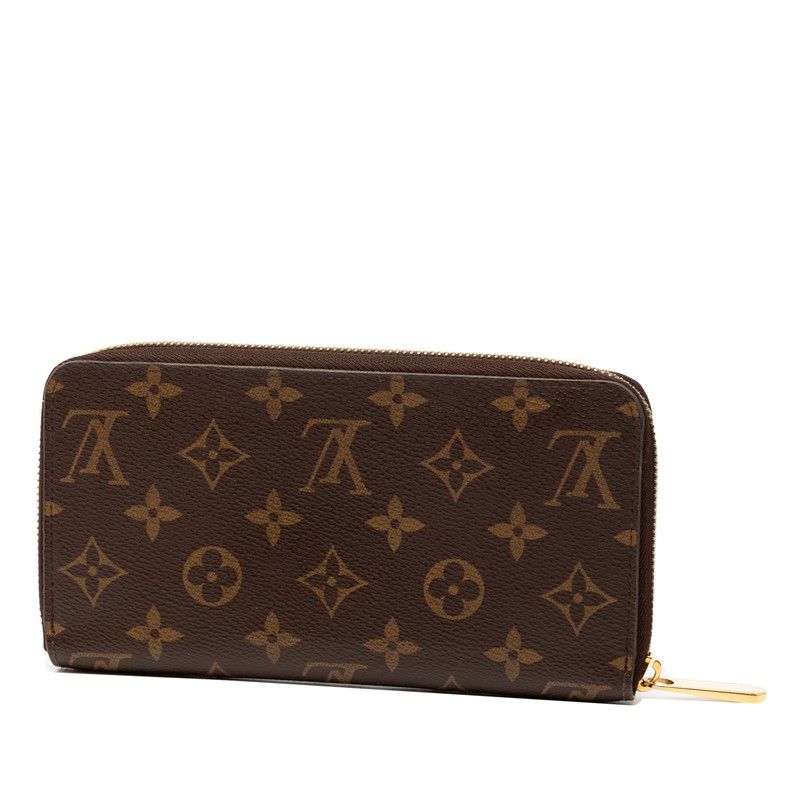 Louis Vuitton Monogram Zippy Wallet Round Zipper Long Wallet M60017 Brown PVC