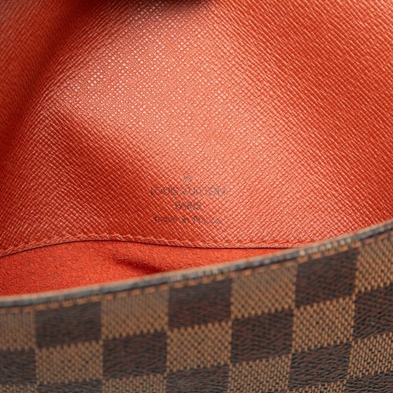 Louis Vuitton Damier Musette N51302 Brown PVC Leather Women's Louis Vuitton