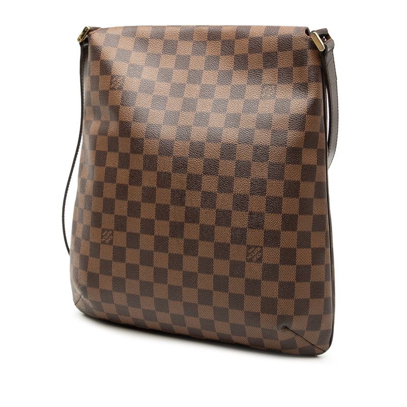 Louis Vuitton Damier Musette N51302 Brown PVC Leather Women's Louis Vuitton