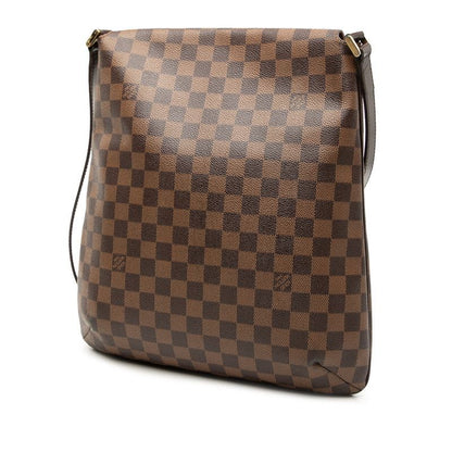 Louis Vuitton Damier Musette Brown PVC Leather Women's