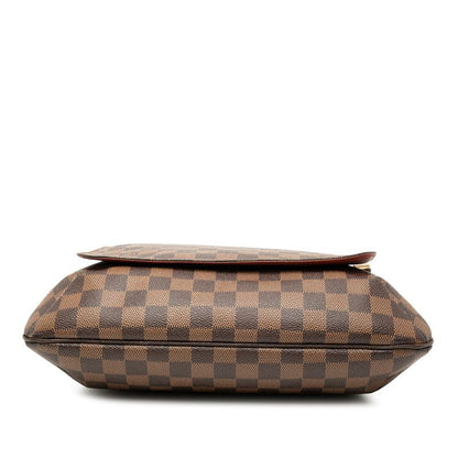 Louis Vuitton Damier Musette Brown PVC Leather Women's