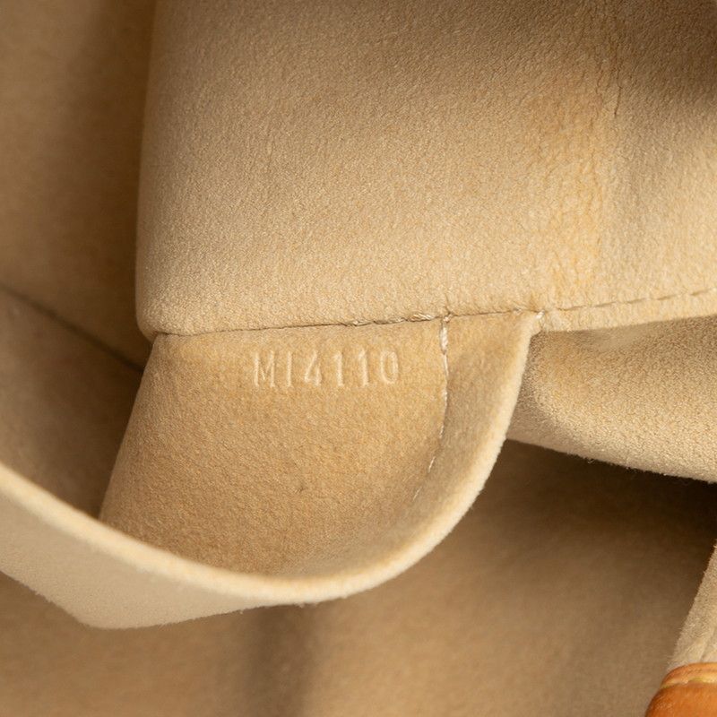 Louis Vuitton Damier Azure Galliera PM N55215 White PVC Leather Women's Louis