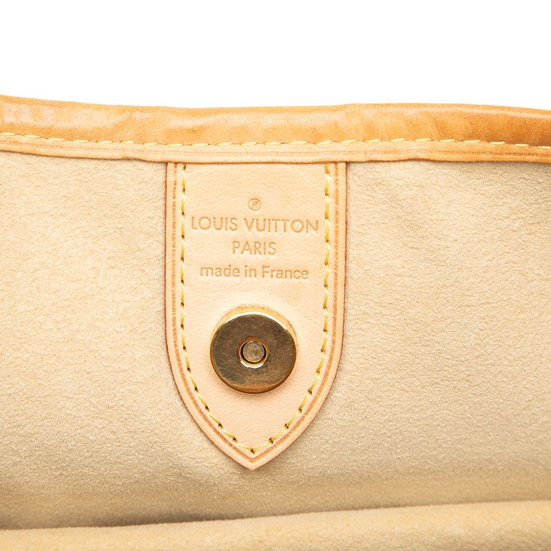 Louis Vuitton Damier Azure Galliera PM N55215 White PVC Leather Women's Louis