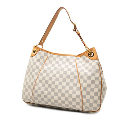 Louis Vuitton Damier Azure Galliera PM N55215 White PVC Leather Women's Louis