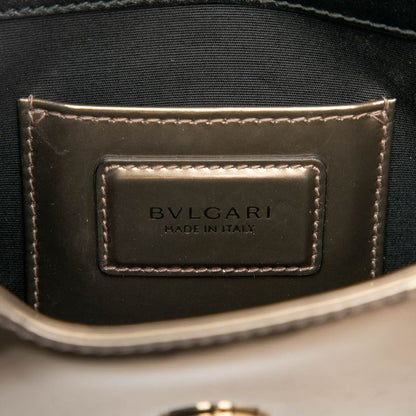 Bvlgari Serpenti Chain Shoulder Bag Bronze Gold Patent Leather Women's Bvlgari