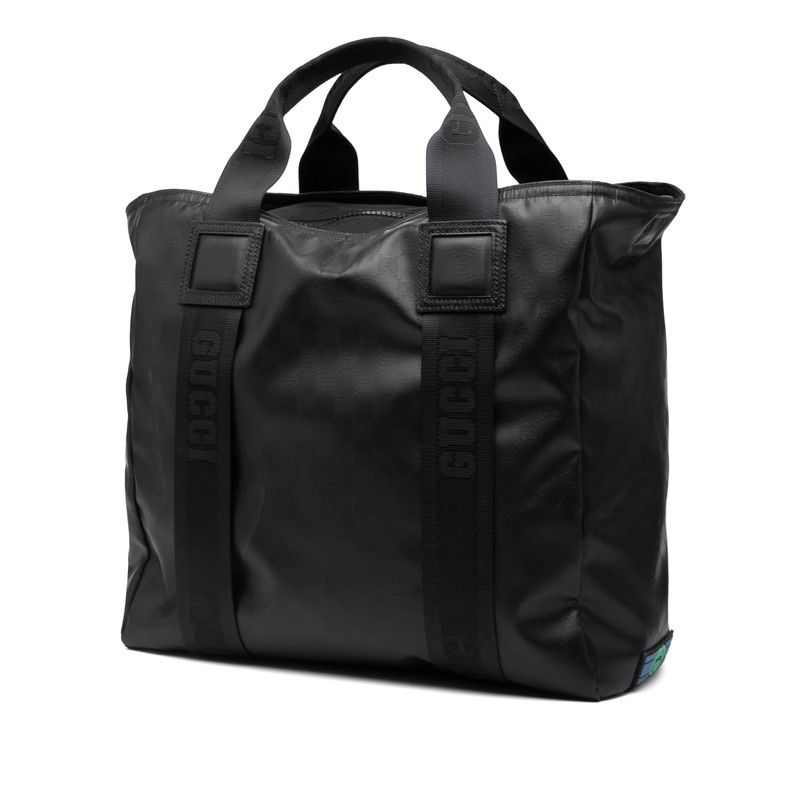 Gucci Matte Crystal GG Tote Bag Shoulder Bag 2way 779816 Black PVC Leather