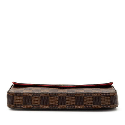 Louis Vuitton Damier Pochette Félicie Crossbody Chain Shoulder Bag N40492 Brown