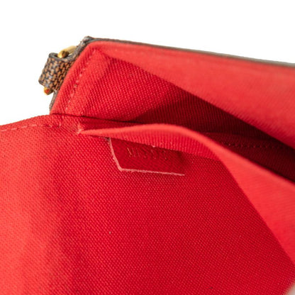 Louis Vuitton Damier Pochette Félicie Crossbody Chain Shoulder Bag N40492 Brown