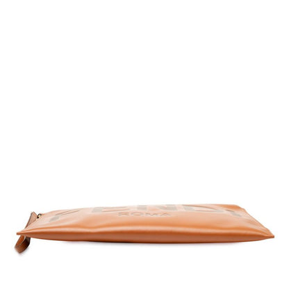 Fendi Logo - 8n0178 Brown Leather Women's Fendi