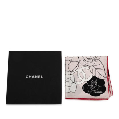 Chanel Cocomark Camellia - Pink Black Silk Ladies Chanel