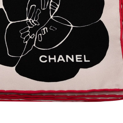 Chanel Cocomark Camellia - Pink Black Silk Ladies Chanel