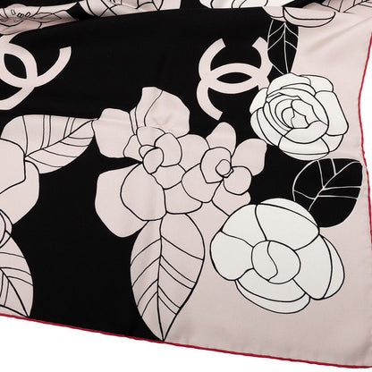 Chanel Cocomark Camellia - Pink Black Silk Ladies Chanel