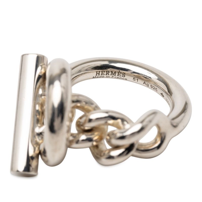 Hermes Croisette Ring #51 Sv925 Silver Ladies Hermes