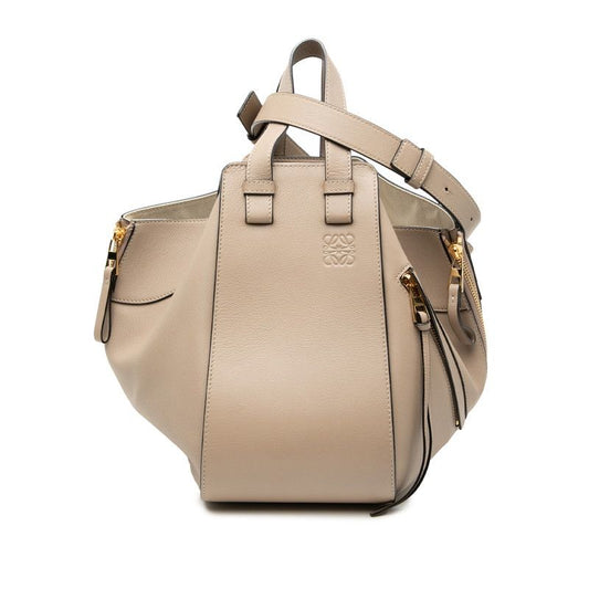 Loewe Anagram Hammock Small Handbag Shoulder Bag 2way Beige Leather Ladies Loewe