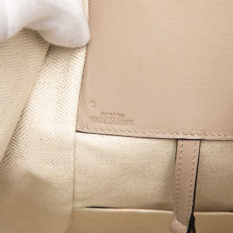 Loewe Anagram Hammock Small Handbag Shoulder Bag 2way Beige Leather Ladies Loewe