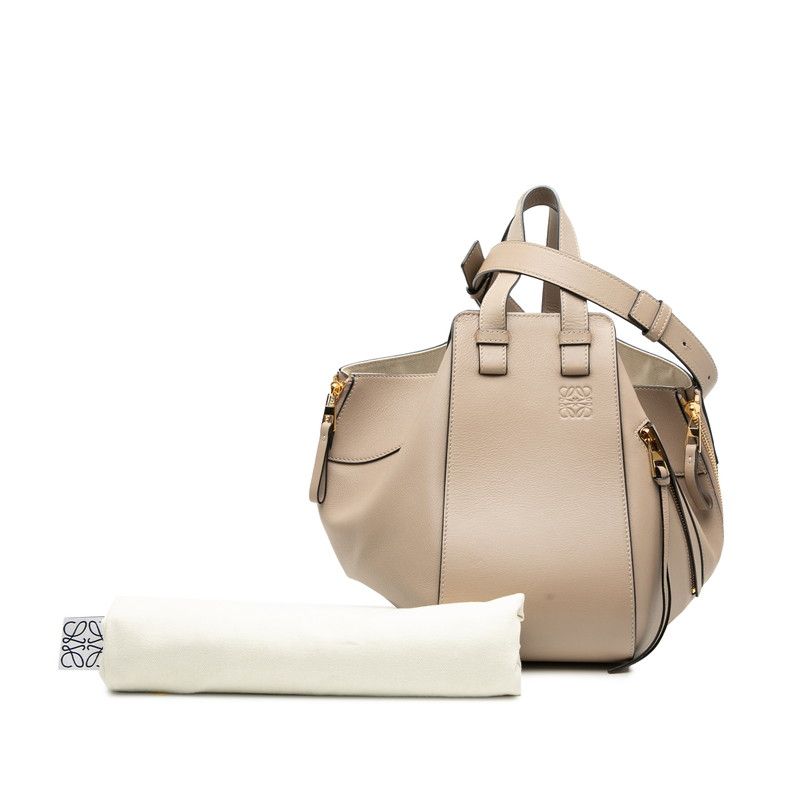 Loewe Anagram Hammock Small Handbag Shoulder Bag 2way Beige Leather Ladies Loewe