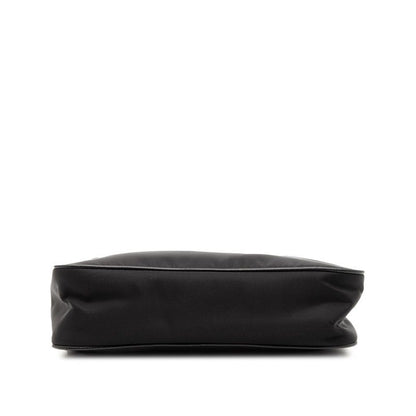 Prada Triangle Logo Plate Re-Edition 2005 Handbag One Shoulder Bag Black Nylon