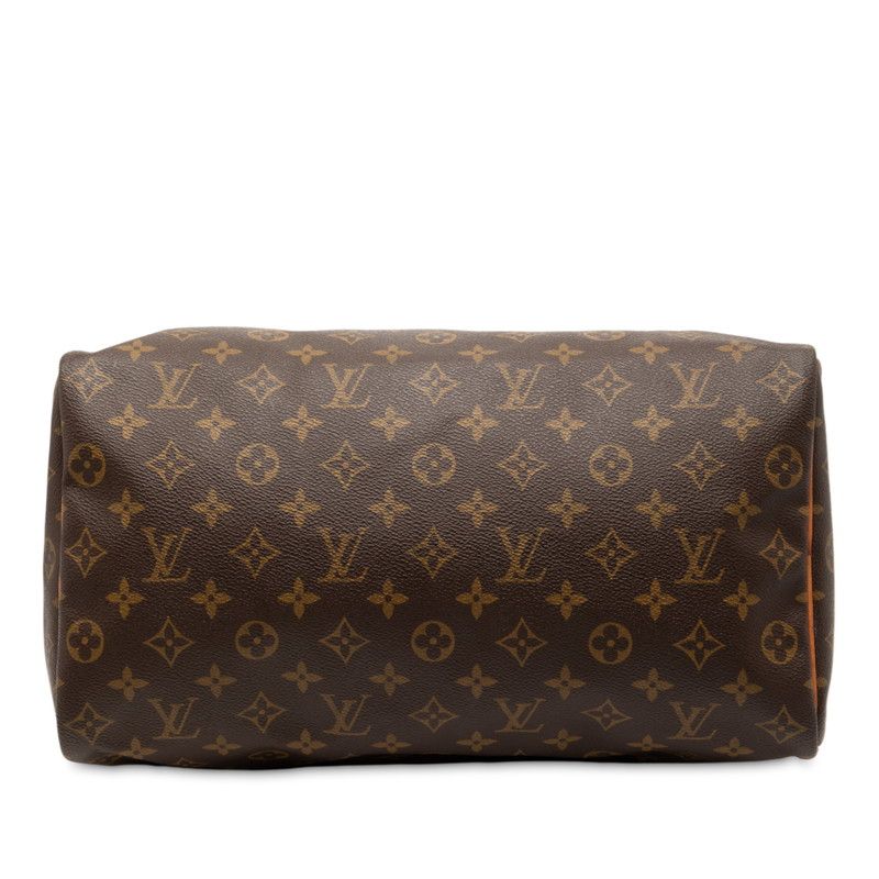 Louis Vuitton Monogram Speedy 35 Handbag Mini Boston Bag M41107 Brown PVC