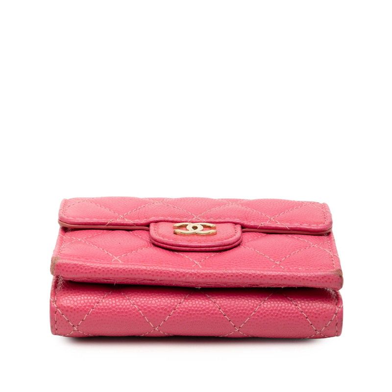 Chanel Matelasse Cocomark Pink Caviar Skin Ladies Chanel