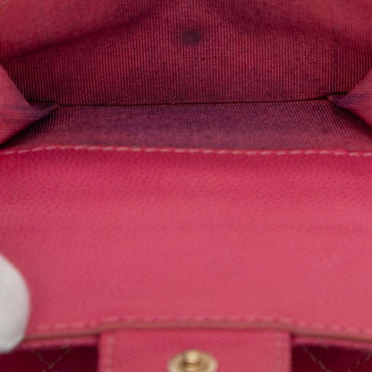 Chanel Matelasse Cocomark Pink Caviar Skin Ladies Chanel