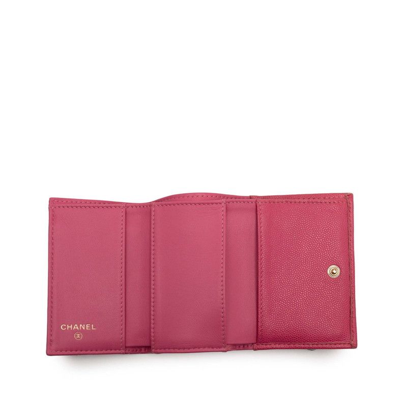 Chanel Matelasse Cocomark Pink Caviar Skin Ladies Chanel