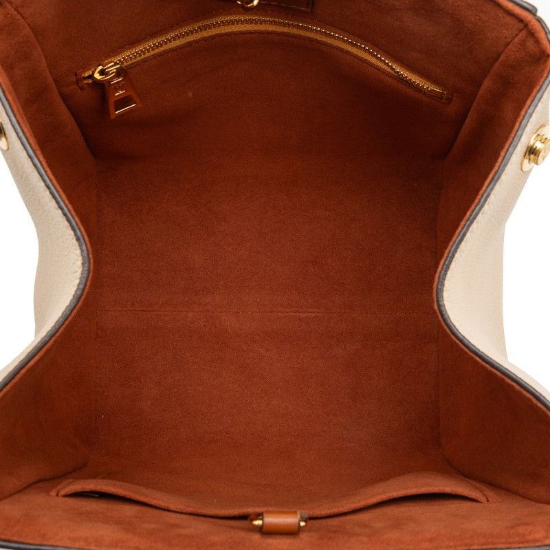 Louis Vuitton Monogram Fold Tote PM Handbag Shoulder Bag 2way M45389 Brown Red