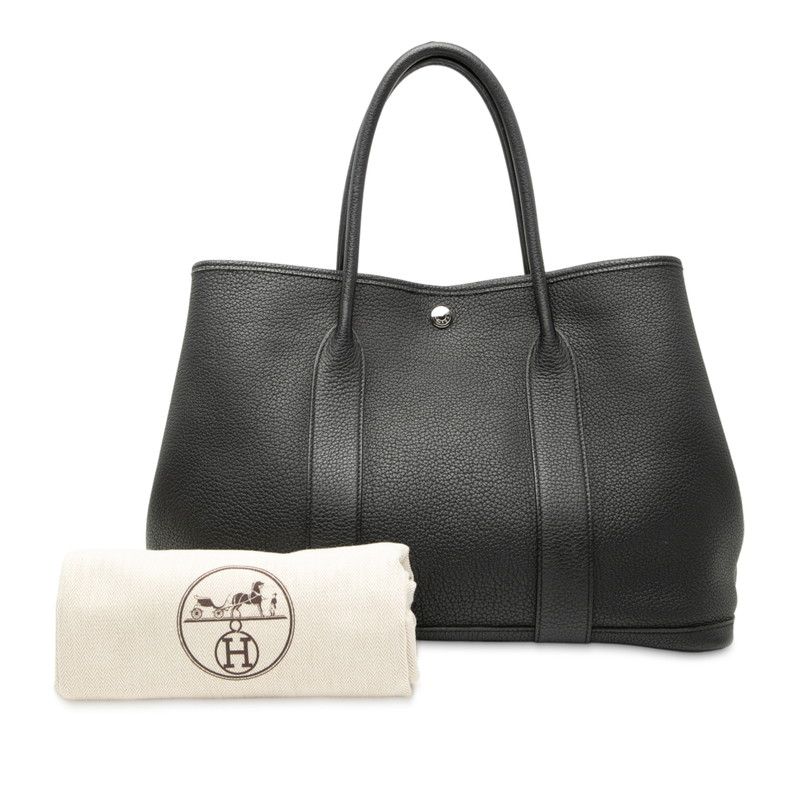 Hermes Garden Party 36 Tote Bag Handbag Black Negonda Ladies Hermes