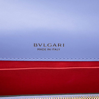 Bvlgari Serpenti Forever Chain Shoulder Bag Purple Leather Women's Bvlgari