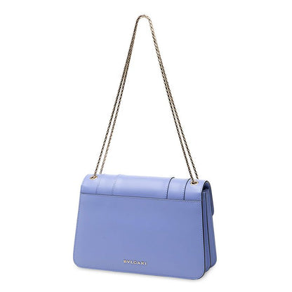 Bvlgari Serpenti Forever Chain Shoulder Bag Purple Leather Women's Bvlgari